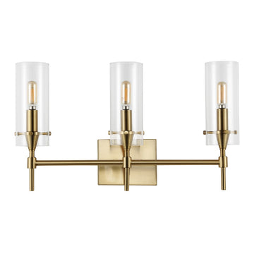 Cato Bohemian Farmhouse Iron/Glass LED Vanity